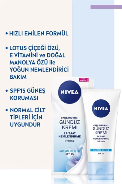 Nivea Essentials Canlandırıcı Ve Nemlendirici Gündüz Yüz Kremi 50ml,normal Ciltler,spf 15 Güneş Koruması - 6
