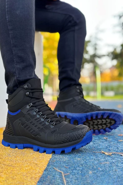 Big King Siyah Mavi Hydro Su Geçirmez Erkek Outdoor Trekking Bot - 2