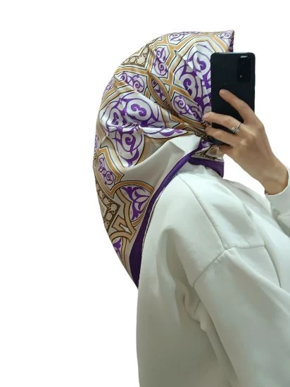 LEVİDOR İ-3828 TWİLL İPEK EŞARP - 2