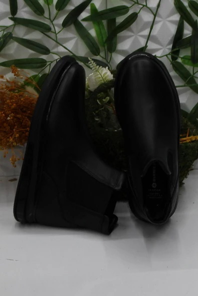 Hammer Jack 24895 Siyah Cilt Orijinal Ürün Hakiki Deri Chelsea Erkek Bot - Resim 5