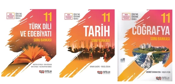 Nitelik Yayınları 11. Sınıf Edebiyat + Tarih + Coğrafya Soru Bankası ürün görseli