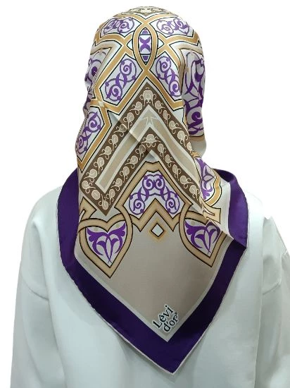 LEVİDOR İ-3828 TWİLL İPEK EŞARP - 3