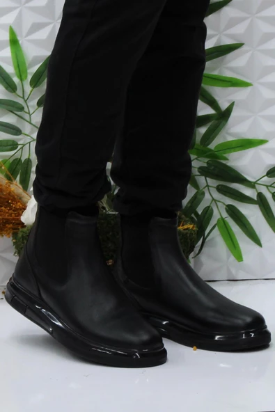 Hammer Jack 24895 Siyah Cilt Orijinal Ürün Hakiki Deri Chelsea Erkek Bot ürün görseli