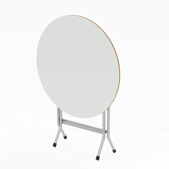 Eportatif Katlanır Masa ve 4 Adet Sandalye Seti Beyaz 1463 - Resim 6