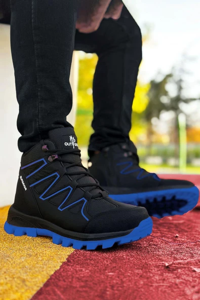 Big King Siyah Mavi Street Erkek Outdoor Trekking Bot - Resim 2