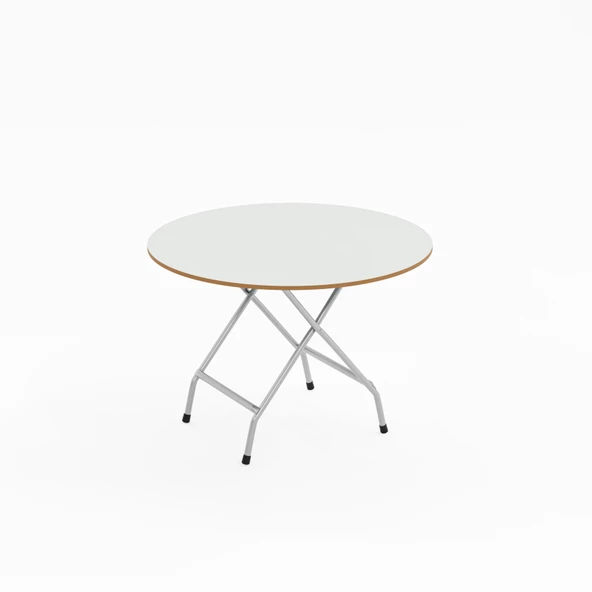 Eportatif Katlanır Masa ve 4 Adet Sandalye Seti Beyaz 1463 - Resim 9