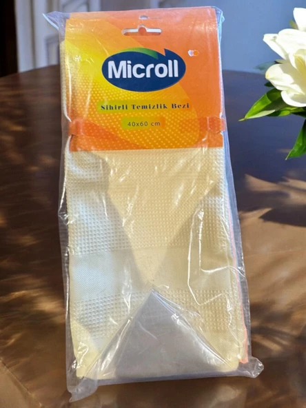 Microll Mikrofiber Sihirli Temizlik Bezi 6 Adet | Cam,Ayna,Mutfak,Banyo,Araç, Çok Amaçlı Temizlik Bezi (60 x 40 cm) - 9