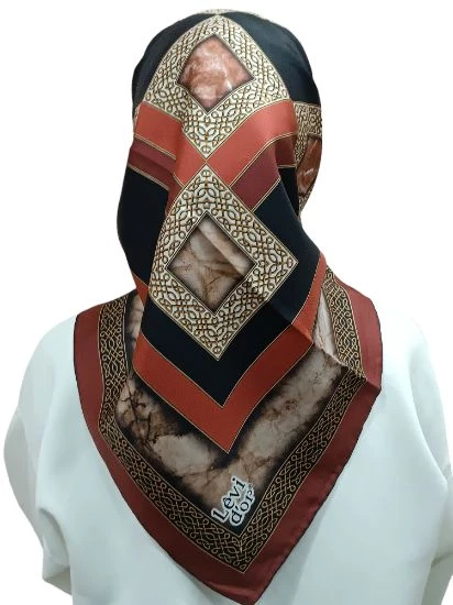 LEVİDOR İ-3863 TWİLL İPEK EŞARP - 3