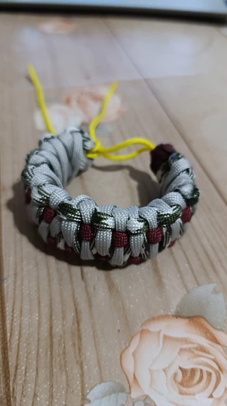 SELANOGLUDESİGN - Koyu ve sade renkli paracord bileklik - 5