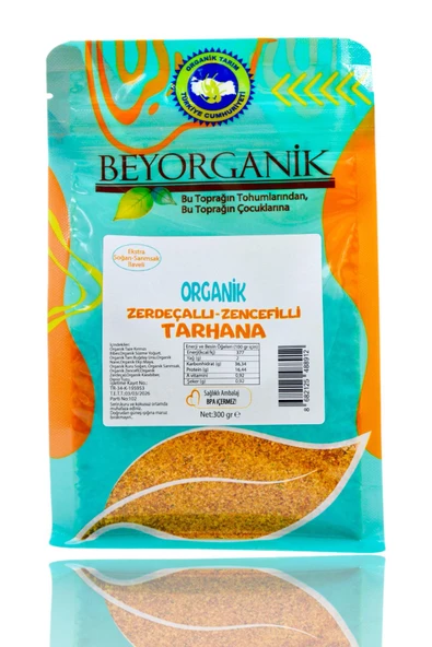 Organik Zerdeçallı-Zencefilli Tarhana 300gr (EKSTRA SOĞAN-SARIMSAK İLAVELİ) - 2