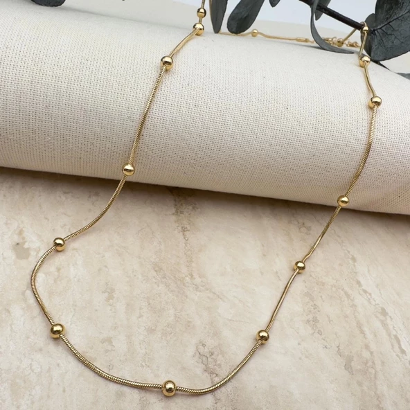 Zincir Top Çelik Kolye - 4