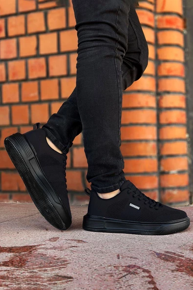 Big King Siyah Airfull Örme Triko Spor Ayakkabı - Resim 2