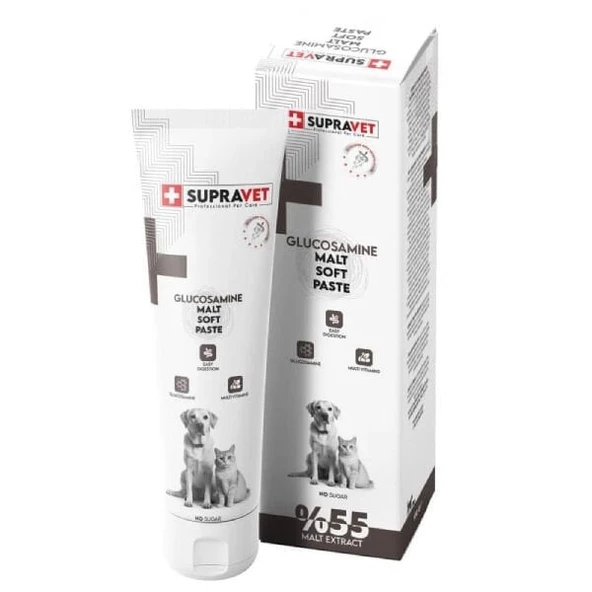 Supravet Glucosamine Kedi Ve Köpek Eklem Ve Kas Destekleyici Malt Paste 100 Gr