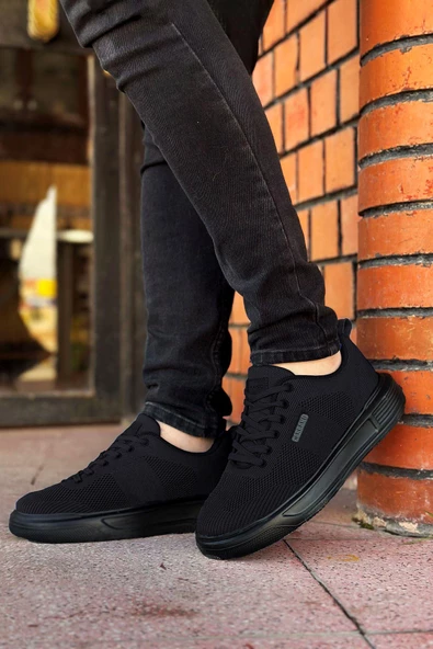 Big King Siyah Airfull Örme Triko Spor Ayakkabı - Resim 3