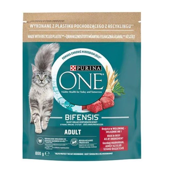 Purina One Sığır Etli Yetişkin Kedi Maması 800gr ürün görseli