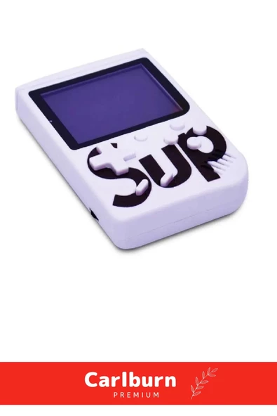 400 Oyunlu Game Box Video Mario Spıder Man Robocop Mini Atari Makinası Gameboy Oyun Konsolu Beyaz - 2