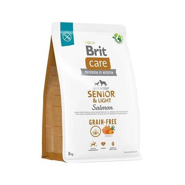 Brit Care Senior Light Tahılsız Somonlu Yaşlı Diyet Köpek Maması 3 Kg