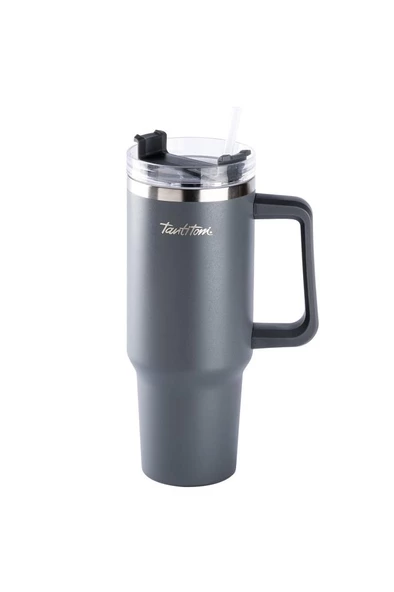 Tantitoni Move Füme Paslanmaz Çelik Pipetli Termos Bardak 1.2l ürün görseli 1