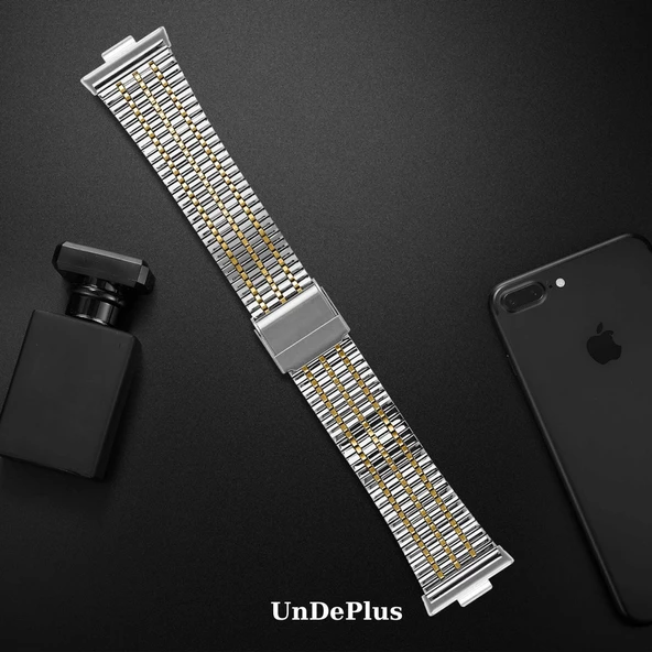 Huawei Watch Fit 4/Fit 4 Pro/Fit 3 Kordon Pul Dizayn Metal Kordon Balık Sırtı - 12