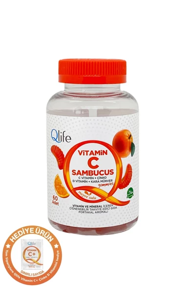 Vitamin C Sambucus Gummies 60 Çiğnenebilir Tablet