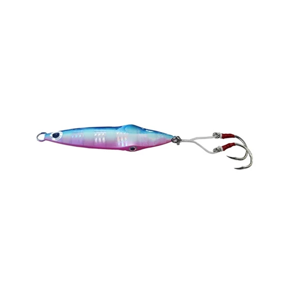 Savage gear Squish Jig 12cm 160gr Jig Yem Renk : Blue Pink Zebra