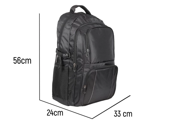 Bagacar Recaro Günlük ve Okul Sırt Çantası Siyah - 7