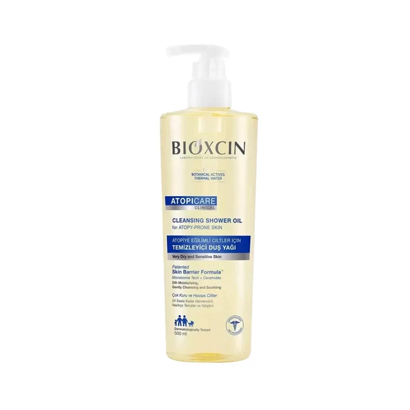 Bioxcin Atopicare Clinical Atopiye Eğilimli Ciltler İçin Temizleyici Duş Yağı 500ml