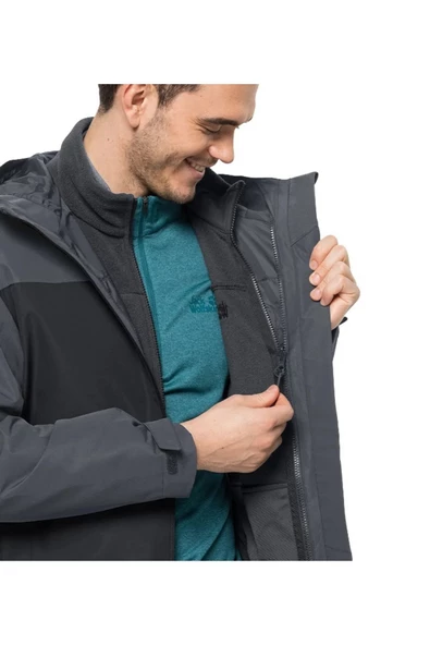 JACK WOLFSKIN ERKEK TAUBENBERG 3IN1 JKT M MONT 1115311-6350 - 3