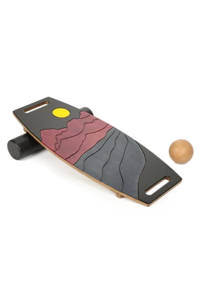 Denge Tahtası Balance Board Çift Fonksiyonlu Gym Board Rocket Board 73 x 31 CM - 3