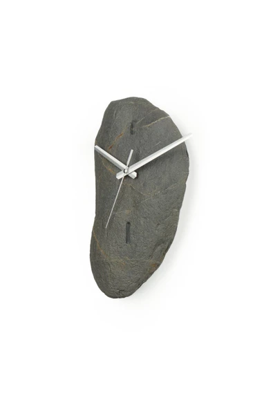 Duvar Saati Taş Doğal - 29×16.5×4.5cm - 3