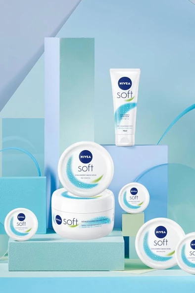Nivea Soft Krem 75ml , Nemlendirici Bakım Kremi, Yüz, Vücut, El, Jojoba Yağı ve E Vitamini ile Cilt Bakımı - 3