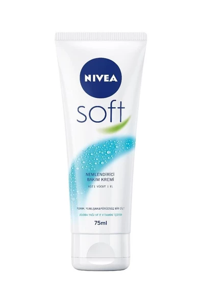 Nivea Soft Krem 75ml , Nemlendirici Bakım Kremi, Yüz, Vücut, El, Jojoba Yağı ve E Vitamini ile Cilt Bakımı - 4