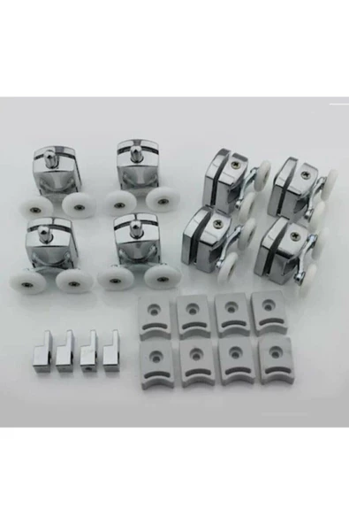 Duşakabin Tekerleği Cam Kabin Tekeri Rulman Metal Gövdeli 8 Li Çapı 24 Cm - 2