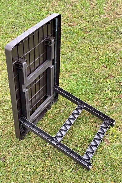 Portatif Büyük Boy Katlanabilir Plastik Kamp Piknik Sehpası Katlanır Bahçe Balkon Kamp Masası - 4