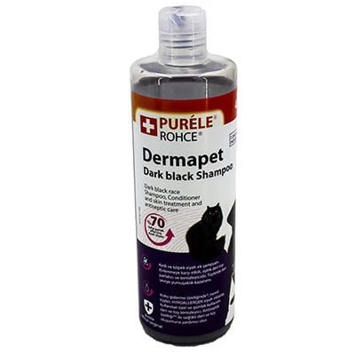 Purele Dermapet Dermatolojik Siyah Kedi Ve Köpek Şampuanı 450 Ml