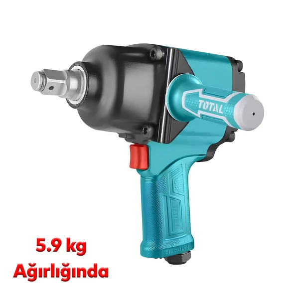 Total 1800 N.m Havalı Darbeli Somun Sıkma TAT41112 Sökme Tabanca 1" Araba Teker Lastik Civata Bijon - 4