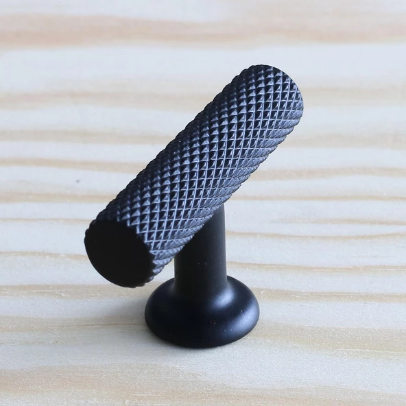 Düğme Kulp Mobilya Mutfak Dolabı Çekmece Dolap Kulpları Kapak Kulpu Kulbu Siyah Metal - Resim 2