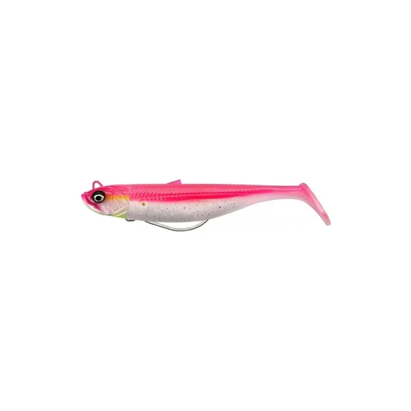 Savage Gear Savage Minnow Weedless 12,5 cm 28 gr 2+1 Silikon Yem Renk : Pink Pearl Silver