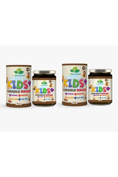 Kids Çocuk Macunu Kakaolu - Arı Sütü - Propolis - Pekmez Ve Vitamin 240 gr ( 2 Adet ) - 2
