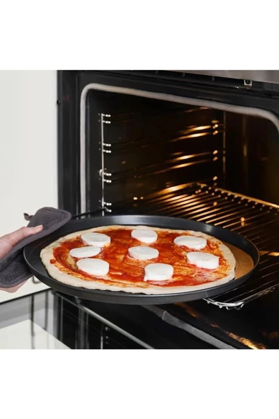 Kapris 3 Lü Emaye Pizza Fırın Tepsi Seti 26-29-32 Cm KAP-536 - Resim 6