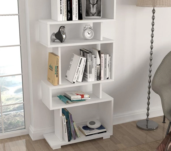 Dekorister Blok Kitaplık Beyaz - 4