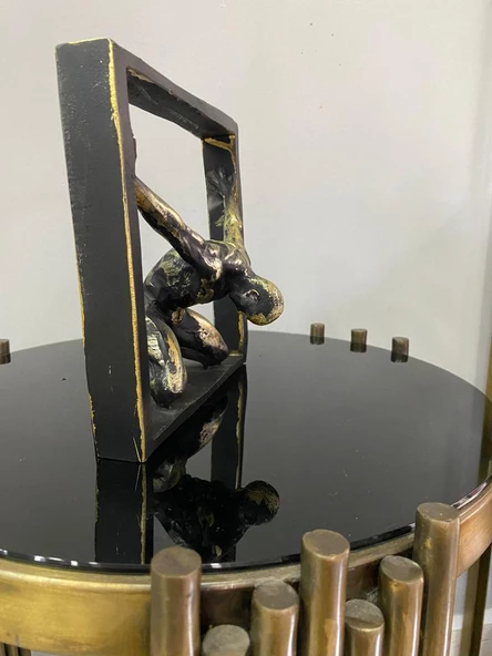 Tutsak Adam heykeli Soyut Düşünce Tuzağı Tasarım Heykel ( aşırı düşünen heykel mücadele figürü biblo ) - 11