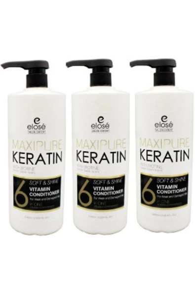 Keratin Özlü Saç Bakım Kremi 1000 Ml (3 Adet)