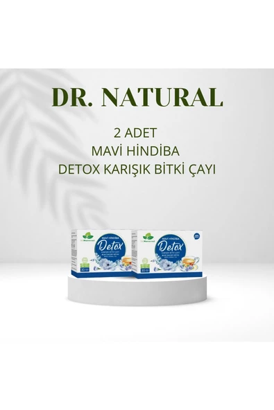 Mavi Hindiba Detox Karışık Bitki Tozu 30 Şase Mavihindiba Detoks Çayı (2 ADET)