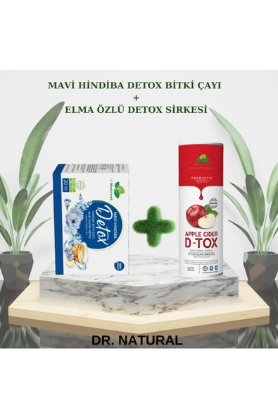 Mavi Hindiba Detox Karışık Bitki Çayı ve Elma Özlü Detox Sirkesi 250 ml