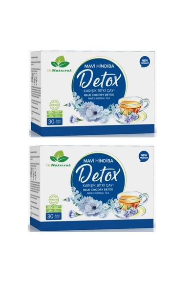 Mavi Hindiba Detox Karışık Bitki Tozu 30 Şase Mavihindiba Detoks Çayı (2 ADET) - 2