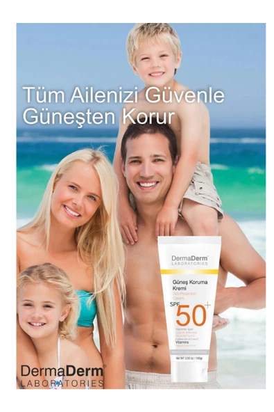 Dermaderm Güneş Kremi Spf 50  ve Güneş Koruma Kremi 100 G