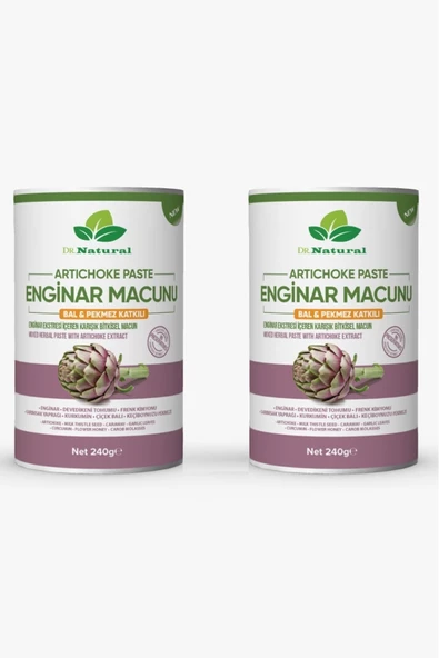 Enginar Macunu Pekmez ve Bal Katkılı Bitkisel Karışımlı Macun 240 Gr ( 2 Adet ) - 3