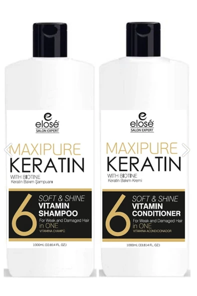 Keratin Saç Bakım Kremi 1000ml Keratin Saç Bakım Şampuanı 1000ml