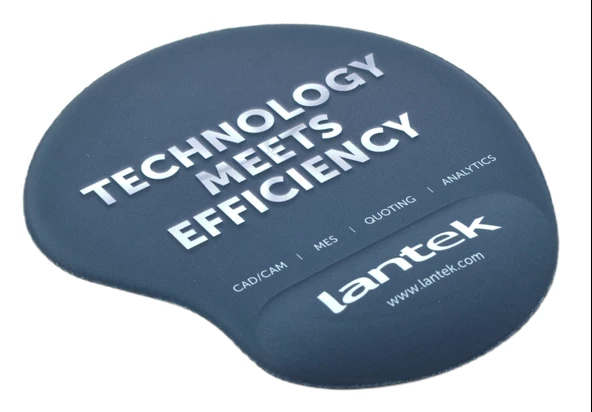 Oval Siyah Bilek Destekli Kaymaz Taban Bilgisayar Notebook Mouse Pad